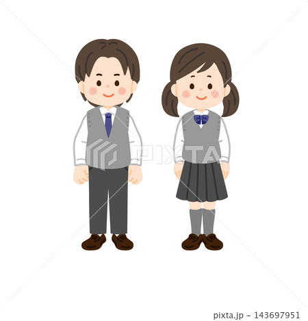 ベストスタイルの制服の学生 143697951