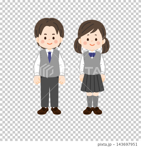 ベストスタイルの制服の学生 143697951
