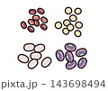 シンプルな野菜のイラスト　豆類 143698494