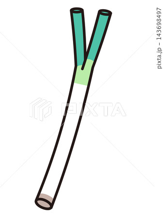 シンプルな野菜のイラスト ねぎ シンプルな野菜のイラスト ねぎ 143698497