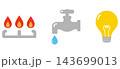 ライフラインのアイコンセット 143699013