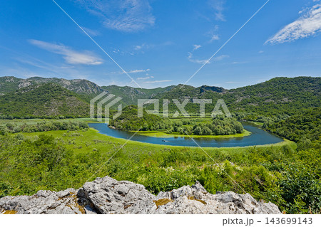 Crnojevica River meander in Lake Skadar National Park, 143699143