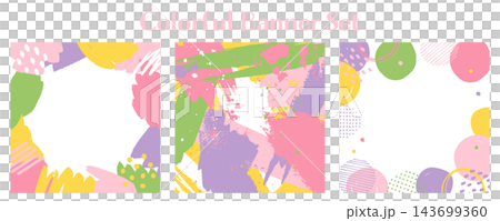 Banner Set_Abstract_Square Banner Set_Abstract_Square 143699360