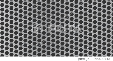 Seamless vector red metal pegboard texture. Light gray brushed metal with uniform round perforations. Industrial or modern workshop style vector background gradient pattern Seamless vector red metal pegboard texture. Light gray brushed metal with uniform round perforations. Industrial or modern workshop style vector background gradient pattern 143699748