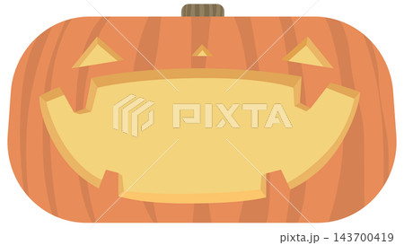 笑うハロウィンの南瓜フレーム 笑うハロウィンの南瓜フレーム 143700419