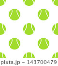 Tennis Ball Pattern, Vector Illustration. Tennis Ball Seamless Pattern with Green Balls. Tennis Ball Pattern on White Background for Sports Fabric, Wallpaper, Textile, Wrapping Paper, Surface Design 143700479