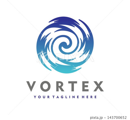 Vortex wind and wave spiral iconのイラスト素材 [143700652] - PIXTA