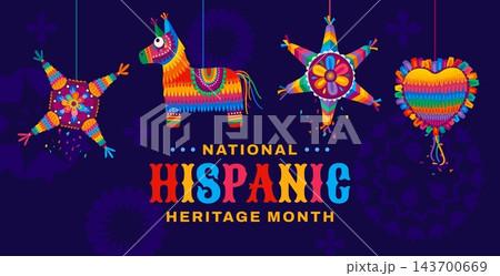 National Hispanic Heritage Month pinata banner National Hispanic Heritage Month pinata banner 143700669