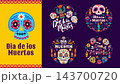 Mexican Day of the Dead Dia de los Muertos banners 143700720
