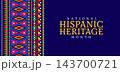 National hispanic heritage month banner card 143700721