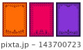Mexican border frames, papel picado folk art 143700723