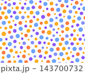 Cute polka dot seamless textile pattern background 143700732