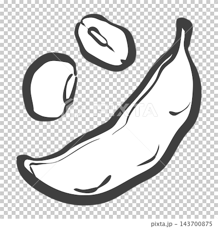 えだまめの手描き筆絵風イラスト えだまめの手描き筆絵風イラスト 143700875
