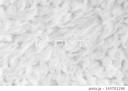 White fluffy wool background light soft fur texture bright structure backdrop pattern 143701298