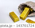 Opened beige suede drawstring pouch revealing gleaming 999.9 fine gold bullion bars of 200 grams each on a clean white background, conceptual image of hidden treasure, unknown value, surprise wealth 143701724