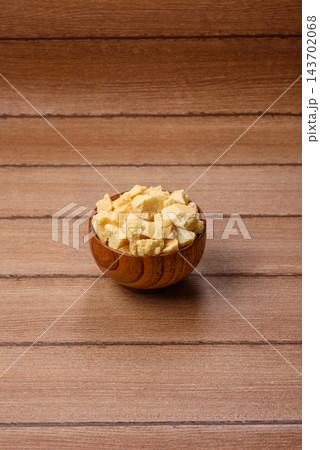 White cocoa butter chunks, used as an ingredient for making chocolate and sweets White cocoa butter chunks, used as an ingredient for making chocolate and sweets 143702068