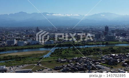 石坂上空から富山市街地 石坂上空から富山市街地 143702895