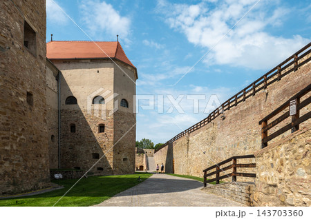 Fagaras Fortress Inner Courtyard Tower Architecture Transylvania Romania 143703360