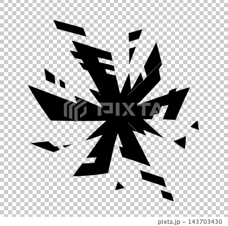 數位風格爆炸效果的輪廓素材 數位風格爆炸效果的輪廓素材 143703430