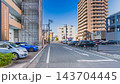 浜松市板屋町の街並みと青空 16:9 Webヘッダー・バナー用コピースペースあり(静岡県) 143704445