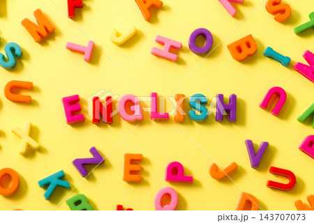 「ENGLISH」のアルファベット 「ENGLISH」のアルファベット 143707073