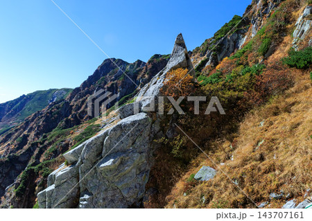 中央アルプスの登山道 143707161