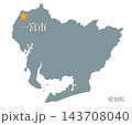 一宮市　いちのみやし　愛知県　市役所所在地 143708040