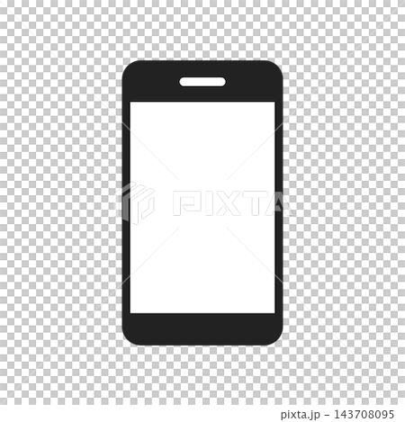 Simple smartphone icon (black) Simple smartphone icon (black) 143708095