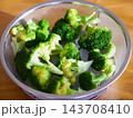 採れたて茹でたて緑鮮やかブロッコリー。 143708410
