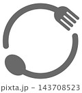 ベクターのカトラリーのフレーム 143708523