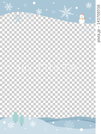 雪景畫框(直式版) 雪景畫框(直式版) 143708556