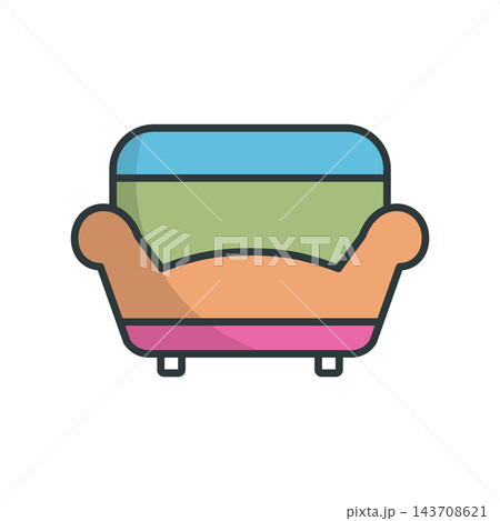 Sofa furniture icon vector design templates simple and modern 143708621