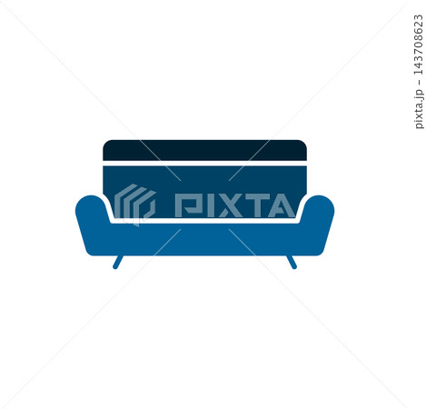 Sofa furniture icon vector design templates...のイラスト素材 [143708623] - PIXTA