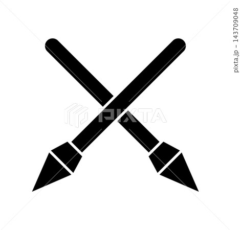Spear icon design templates simple and modern concept 143709048