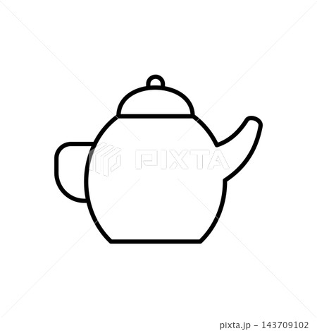 Tea Pot Icon vector design templates simple and modern 143709102