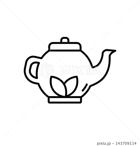 Tea Pot Icon vector design templates simple and modern 143709114