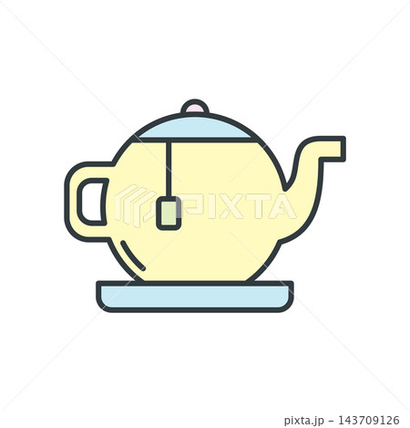 Tea Pot Icon vector design templates simple and modern 143709126