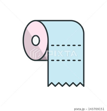 Toilet Tissue icon vector design templates simple and modern concept Toilet Tissue icon vector design templates simple and modern concept 143709151