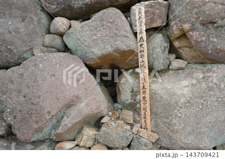 大和郡山城の天守台の転用石 大和郡山城の天守台の転用石 143709421