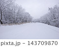 大分県　雪が積もるやまなみハイウェイ 143709870