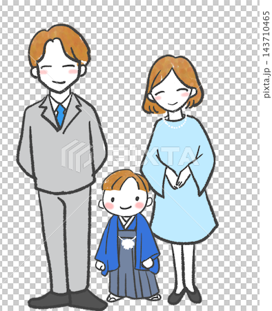 Family photo for Shichi-Go-San celebration at age 5 Family photo for Shichi-Go-San celebration at age 5 143710465