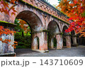 The Suirokaku Aqueduct is located within the grounds of Nanzenji Temple in Kyoto, Japan. Constructed during the Meiji era between 1885 and 1890, it is a notable sight, particularly during the autumn 143710609