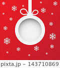 Christmas balls (cut the paper). Eps 10 143710869