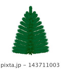 Christmas tree vector illustration isolated on a white background. 143711003