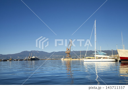 A serene harbor scene in Rijeka, Croatia A serene harbor scene in Rijeka, Croatia 143711337