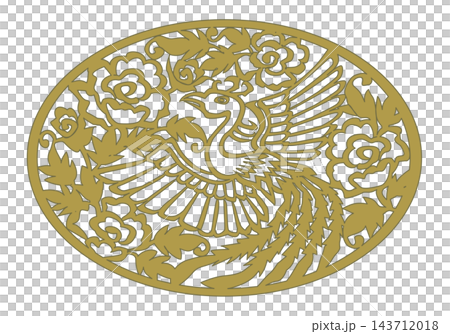Phoenix and peony openwork Phoenix and peony openwork 143712018