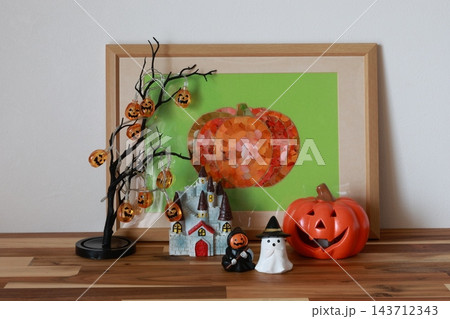 ハロウィンイメージのかぼちゃ ハロウィンイメージのかぼちゃ 143712343