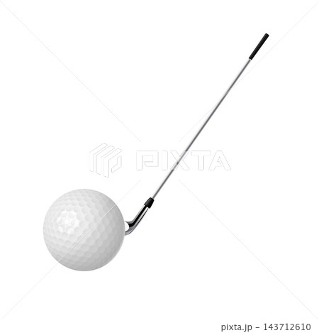 Realistic golf ball. Vector illustration Realistic golf ball. Vector illustration 143712610