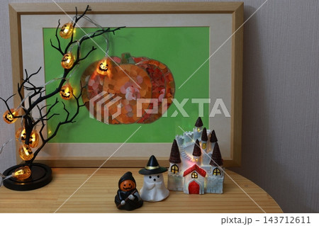 ハロウィンイメージのかぼちゃ ハロウィンイメージのかぼちゃ 143712611