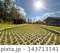 A sidewalk in the park 143713141